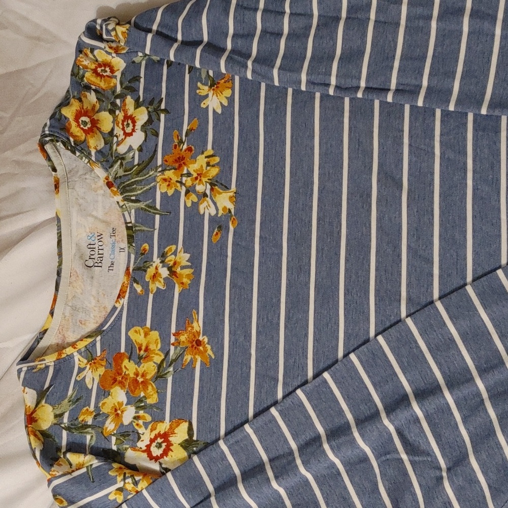 Bundle of three shirts size 1X. 1 NWOT and 2 Pre-owned. - Picture 5 of 7